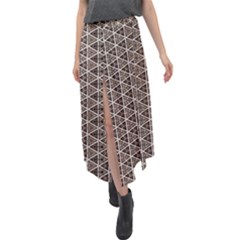 Structure Pattern Texture Hive Velour Split Maxi Skirt