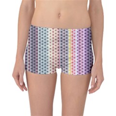 Triangle Stripes Texture Pattern Reversible Boyleg Bikini Bottoms
