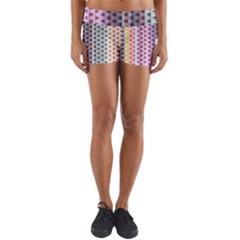 Triangle Stripes Texture Pattern Yoga Shorts by Bangk1t