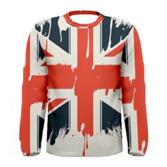 Union Jack England Uk United Kingdom London Men s Long Sleeve Tee