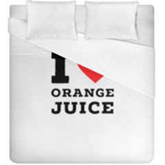 I Love Orange Juice Duvet Cover (king Size) by ilovewhateva
