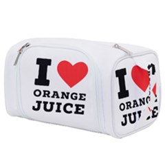 I Love Orange Juice Toiletries Pouch by ilovewhateva