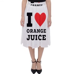 I Love Orange Juice Classic Midi Skirt by ilovewhateva