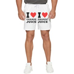 I Love Orange Juice Men s Runner Shorts by ilovewhateva