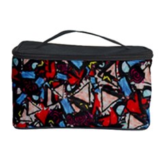 Harmonious Chaos Vibrant Abstract Design Cosmetic Storage Case by dflcprintsclothing