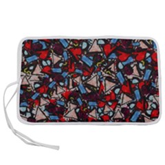 Harmonious Chaos Vibrant Abstract Design Pen Storage Case (m) by dflcprintsclothing