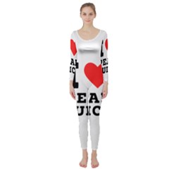 I Love Pear Juice Long Sleeve Catsuit by ilovewhateva