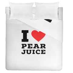 I Love Pear Juice Duvet Cover Double Side (queen Size) by ilovewhateva