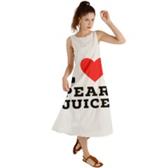 I Love Pear Juice Summer Maxi Dress by ilovewhateva