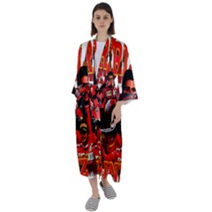 Carlos Sainz Maxi Satin Kimono by Boster123