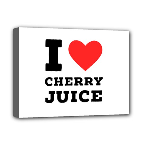 I Love Cherry Juice Deluxe Canvas 16  X 12  (stretched)  by ilovewhateva