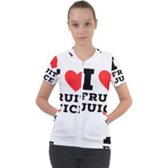 I Love Fruit Juice Short Sleeve Zip Up Jacket by ilovewhateva