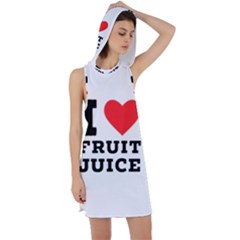 I Love Fruit Juice Racer Back Hoodie Dress by ilovewhateva