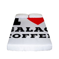 I Love Galao Coffee Fitted Sheet (full/ Double Size) by ilovewhateva