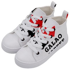 I Love Galao Coffee Kids  Mid-top Canvas Sneakers by ilovewhateva