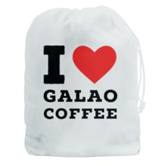 I Love Galao Coffee Drawstring Pouch (3xl) by ilovewhateva