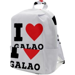 I Love Galao Coffee Zip Up Backpack by ilovewhateva