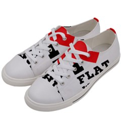 I Love Flat White Men s Low Top Canvas Sneakers by ilovewhateva