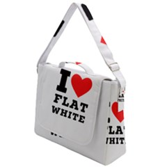 I Love Flat White Box Up Messenger Bag