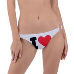 I Love Red Eye Coffee Ring Detail Bikini Bottoms by ilovewhateva