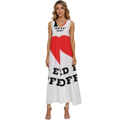 I Love Red Eye Coffee V-neck Sleeveless Loose Fit Overalls by ilovewhateva