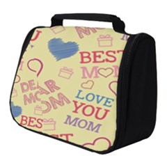 Love Mom Happy Mothers Day I Love Mom Graphic Pattern Full Print Travel Pouch (small)