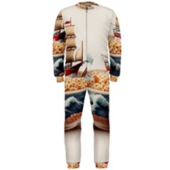 Noodles Pirate Chinese Food Food Onepiece Jumpsuit (men) by Ndabl3x
