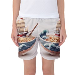 Noodles Pirate Chinese Food Food Women s Basketball Shorts by Ndabl3x