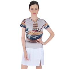 Noodles Pirate Chinese Food Food Women s Sports Top by Ndabl3x