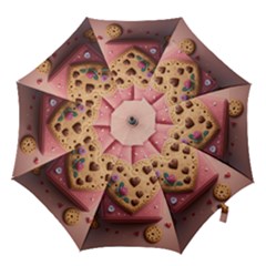 Cookies Valentine Heart Holiday Gift Love Hook Handle Umbrellas (small) by Ndabl3x