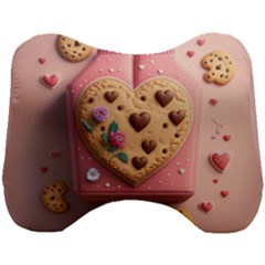 Cookies Valentine Heart Holiday Gift Love Head Support Cushion by Ndabl3x