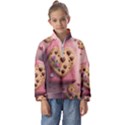 Cookies Valentine Heart Holiday Gift Love Kids  Half Zip Hoodie View1