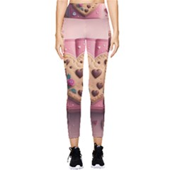 Cookies Valentine Heart Holiday Gift Love Pocket Leggings 