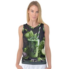 Drink Spinach Smooth Apple Ginger Women s Basketball Tank Top by Ndabl3x