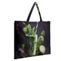 Drink Spinach Smooth Apple Ginger Zipper Large Tote Bag View2