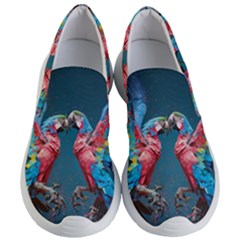 Birds Parrots Love Ornithology Species Fauna Women s Lightweight Slip Ons by Ndabl3x