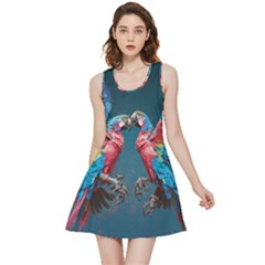 Birds Parrots Love Ornithology Species Fauna Inside Out Reversible Sleeveless Dress by Ndabl3x