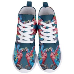 Birds Parrots Love Ornithology Species Fauna Women s Lightweight High Top Sneakers by Ndabl3x