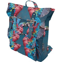 Birds Parrots Love Ornithology Species Fauna Buckle Up Backpack by Ndabl3x