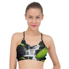 Waterfall Moss Korea Mountain Valley Green Forest Basic Training Sports Bra by Ndabl3x