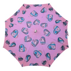Hearts Pattern Love Straight Umbrellas by Ndabl3x