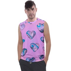 Hearts Pattern Love Men s Regular Tank Top by Ndabl3x