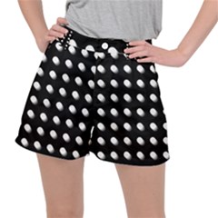 Background Dots Circles Graphic Women s Ripstop Shorts by Ndabl3x