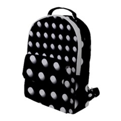 Background Dots Circles Graphic Flap Pocket Backpack (large)