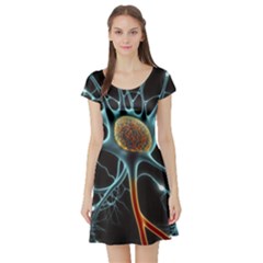 Organism Neon Science Short Sleeve Skater Dress