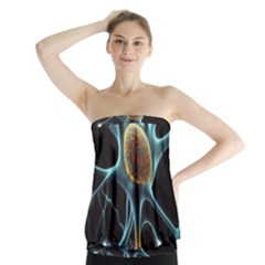 Organism Neon Science Strapless Top