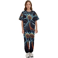 Organism Neon Science Kids  Tee And Pants Sports Set by Ndabl3x