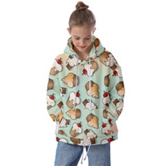 Cupcakes Cake Pie Pattern Kids  Oversized Hoodie