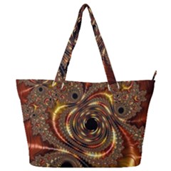 Geometric Art Fractal Abstract Art Full Print Shoulder Bag by Ndabl3x