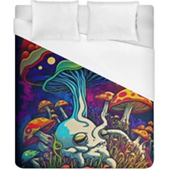 Mushrooms Fungi Psychedelic Duvet Cover (california King Size) by Ndabl3x